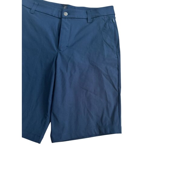 LULULEMON Men's Navy Blue Flat front Casual Shorts Size 33 - Picture 7 of 8